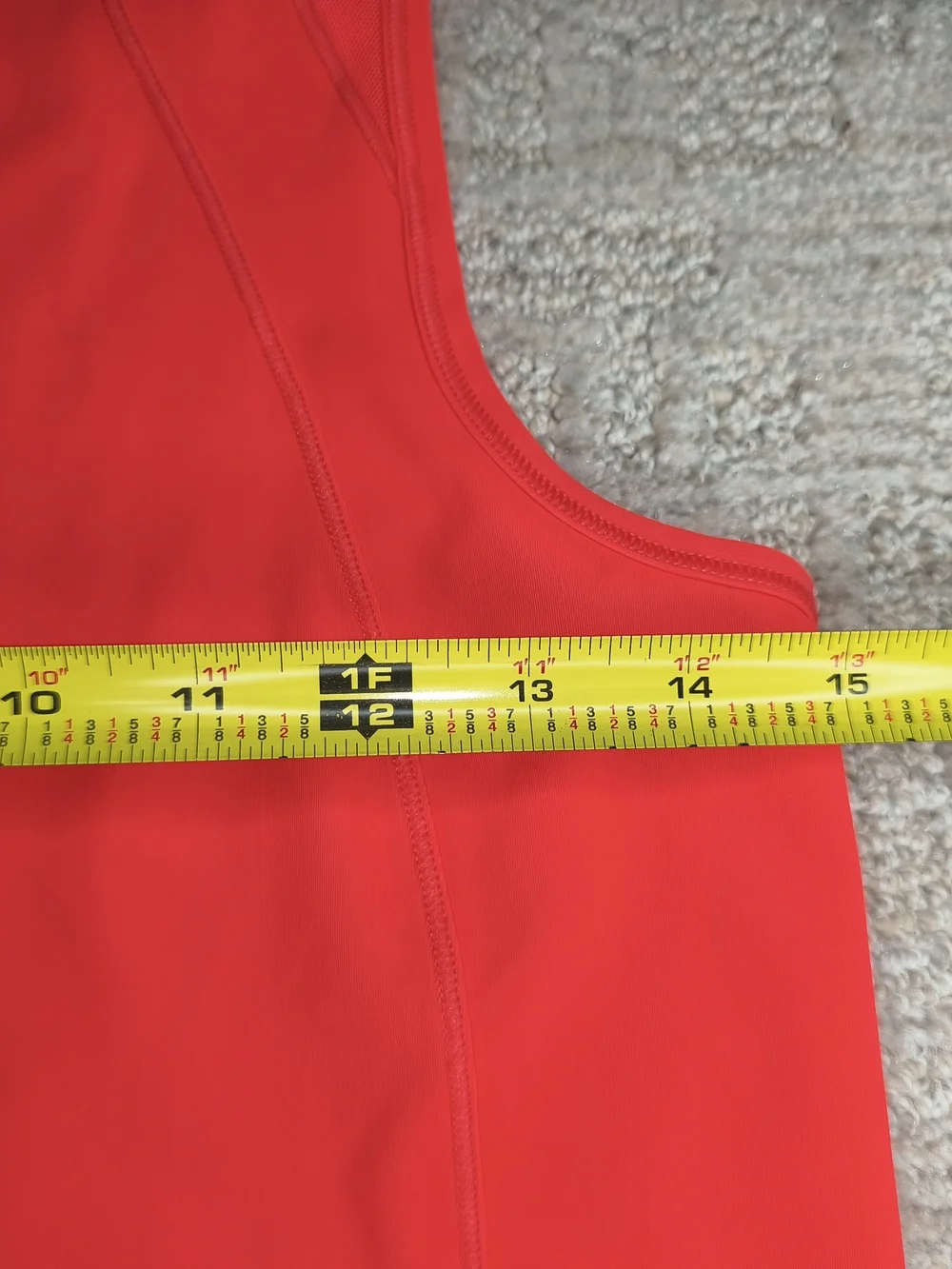 Lululemon Sculpt Tank Top Women's Size 4 Flare Red Mesh Workout Gym